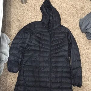 Black lands end parka